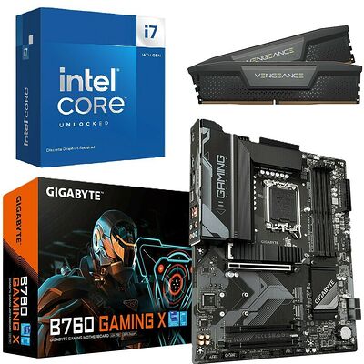 Kit évo Core i7-14700KF + B760 Gaming X + 32 Go