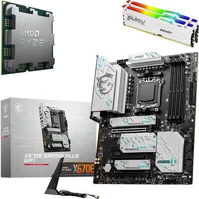Kit évo Ryzen 7 9800X3D (Bulk) + X670E GAMING PLUS WIFI + 64 Go
