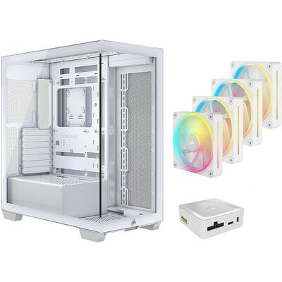 Corsair 3500X - Blanc + 4 Ventilateurs LX120