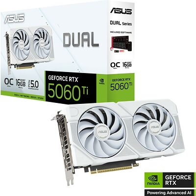 Asus GeForce RTX 5060 Ti DUAL O16G WHITE