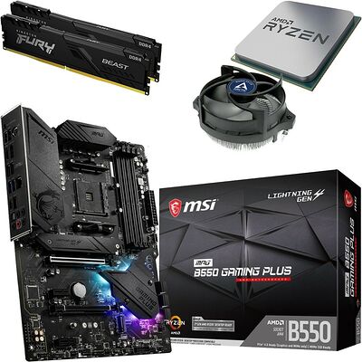 Kit évo Ryzen 5 5500 (Bulk) + MSI B550 GAMING PLUS + Alpine 23 CO + 16 Go