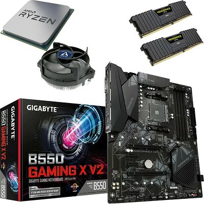 Kit évo Ryzen 5 5500 (Bulk) + B550 Gaming X V2 + Alpine 23 CO + 32 Go