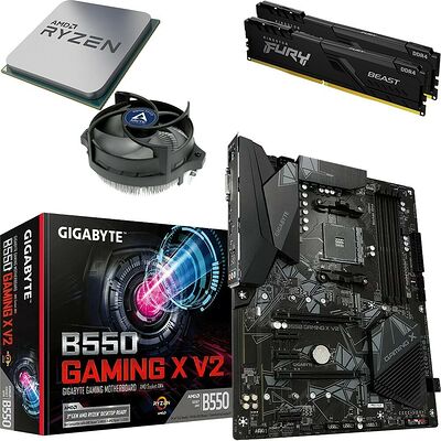 Kit évo Ryzen 5 5500 (Bulk) + B550 GAMING X V2 + Alpine 23 CO + 16 Go
