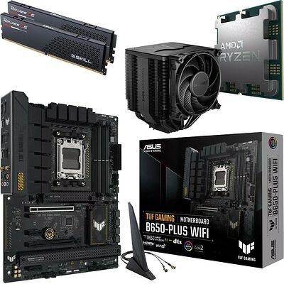 Kit évo Ryzen 7 9800X3D (Tray) + TUF B650-PLUS WIFI + Dark Rock Pro 5 + 32 Go