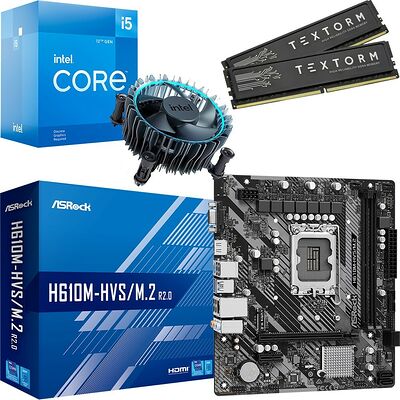 Kit évo Core i5-12400F + H610M-HVS/M.2 R2.0 DDR4 + 32 Go