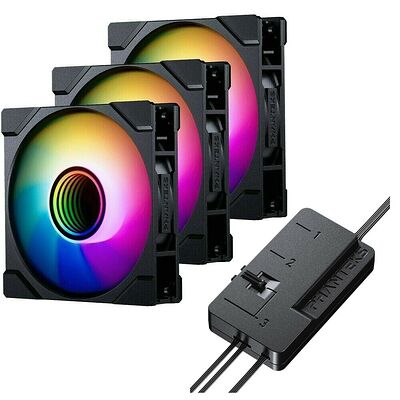 Phanteks M25G2-120 D-RGB Reverse - Noir (Pack de 3) + Contrôleur