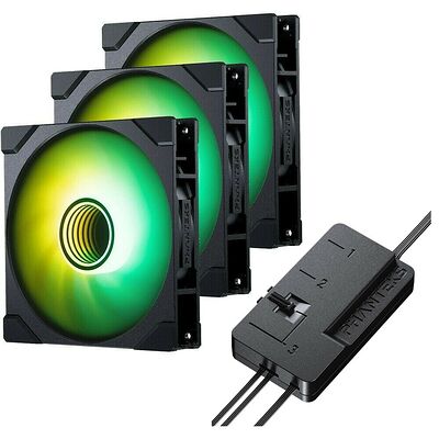 Phanteks M25G2-140 D-RGB Reverse - Noir (Pack de 3) + Contrôleur