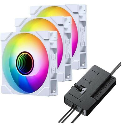 Phanteks M25G2-120 D-RGB Reverse - Blanc (Pack de 3) + Contrôleur