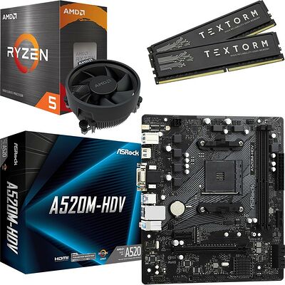 Kit évo Ryzen 5 5500 + A520M-HDV + 32 Go