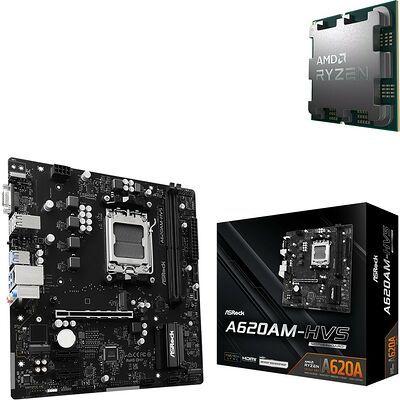 Duo AMD Ryzen 5 7500X3D (Tray) + ASRock A620AM-HVS