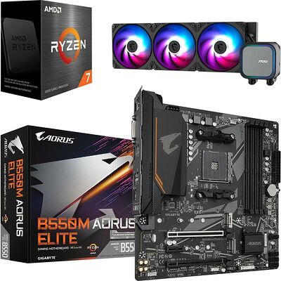 Trio AMD Ryzen 7 5800X + B550M AORUS ELITE + CORELIQUID A13 360