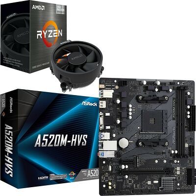 Duo AMD Ryzen 5 5500GT + ASRock A520M-HVS