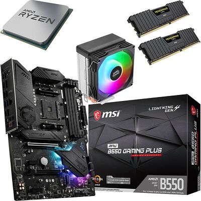 Kit évo Ryzen 5 5500 (Tray) + B550 Gaming Plus + MCPU-X2 + 32 Go