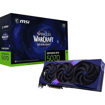 MSI GeForce RTX 5070 World of Warcraft MIDNIGHT VOID EDITION OC