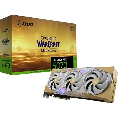 MSI GeForce RTX 5070 World of Warcraft MIDNIGHT LIGHT EDITION OC