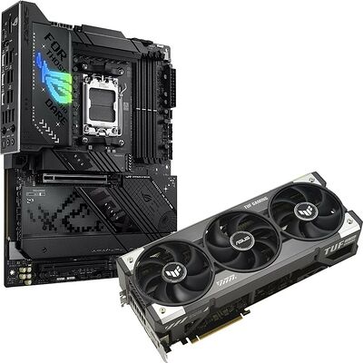 Asus GeForce RTX 5080 TUF GAMING OC + ROG STRIX X870-F GAMING WIFI