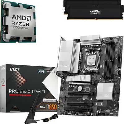 Kit évo Ryzen 7 9850X3D (Tray) + PRO B850-P WIFI + 32 Go