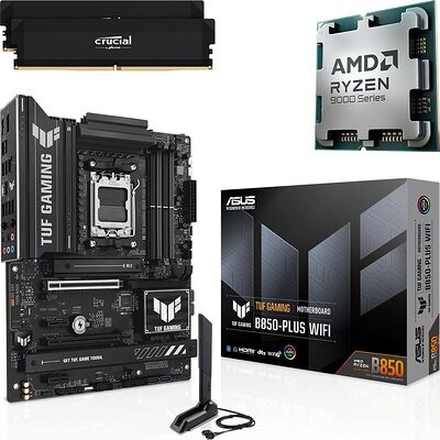 Kit évo Ryzen 7 9850X3D (Tray) + TUF GAMING B850-PLUS WIFI + 32 Go