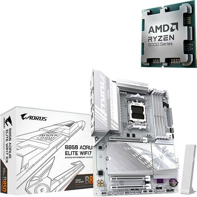 Duo AMD Ryzen 7 9850X3D (Tray) + GIGABYTE B850 AORUS ELITE WIFI7 ICE
