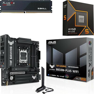 Kit évo Ryzen 5 9600X + TUF GAMING B850M-PLUS WIFI + 16 Go