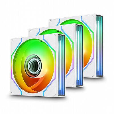 Thermaltake Swafan 120 EX Infinity ARGB Tripack - 120 mm - Blanc (Pack de 3)