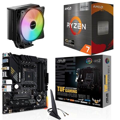 Trio AMD Ryzen 7 5800X3D 10th Anniversary Edition + TUF GAMING B550M-PLUS WIFI I