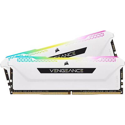 DDR4 Corsair Vengeance RGB PRO SL Blanc - 16 Go (2 x 8 Go) 3200 MHz - CAS 16