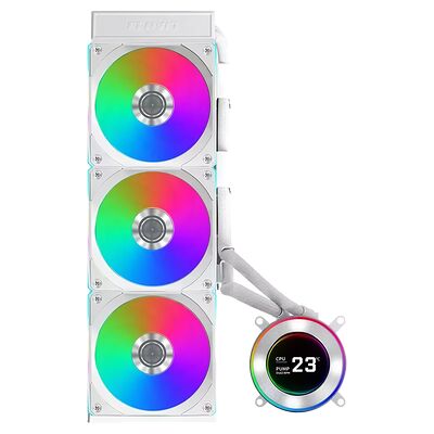 Lian Li Hydroshift II LCD-C 360R Blanc - 360 mm