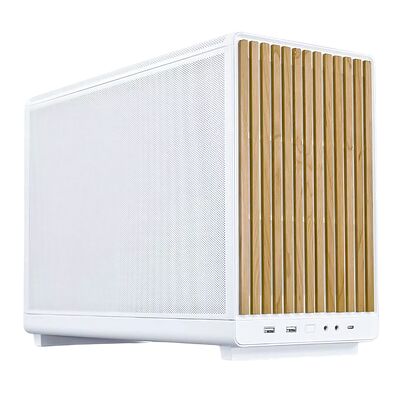 Lian Li A3-mATX - Blanc / Bois Clair
