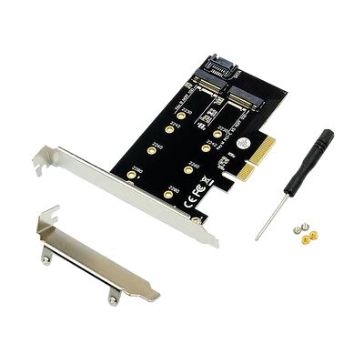MicroConnect Adaptateur PCIe x4 M.2 B & M Key NVMe