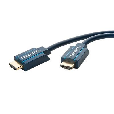 Clicktronic Câble HDMI 2.0 - Bleu - 7.5 m