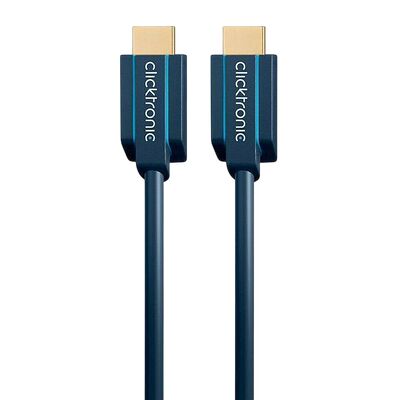 Clicktronic Câble HDMI 2.1 - Bleu - 1 m