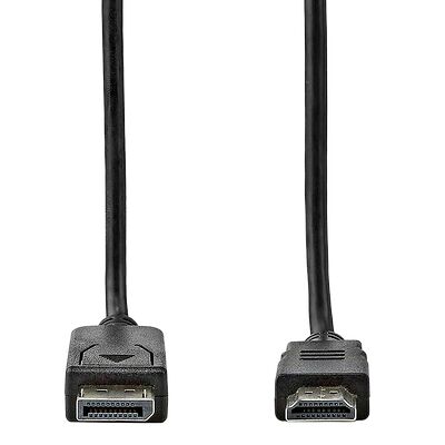 Nedis Câble DisplayPort Mâle vers HDMI Mâle - Noir - 1 m