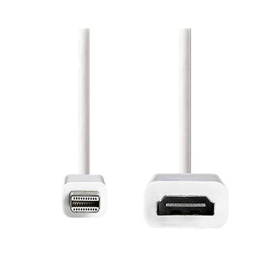 Nedis Cable Mini DisplayPort / HDMI - Blanc - 20 cm
