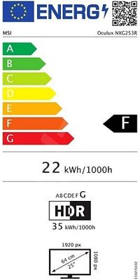 MSI Oculux NXG253R G-Sync