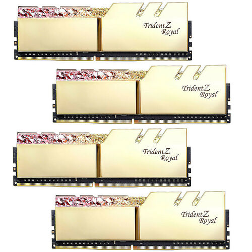 DDR4 G.Skill Trident Z Royal Or - 128 Go (4 x 32 Go) 3600 MHz - CAS 16