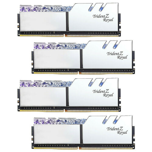 DDR4 G.Skill Trident Z Royal RGB Argent - 32 Go (4 x 8 Go) 3600 MHz - CAS 14
