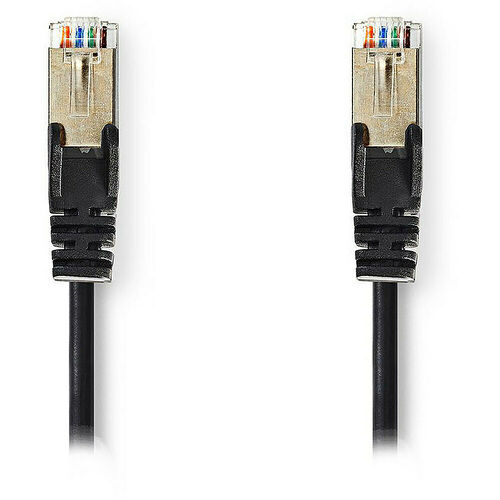 Câble ethernet RJ45 CAT5e SF/UTP - Noir - 30 mètres - Nedis