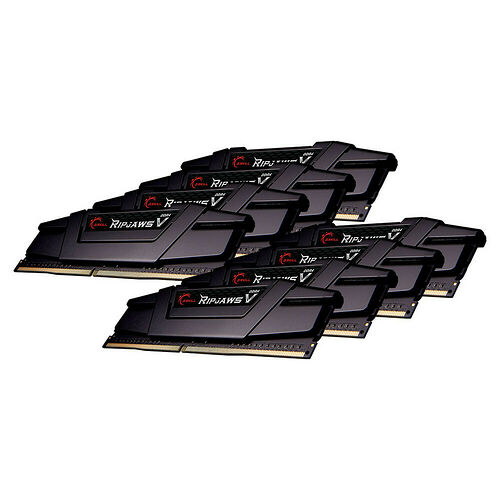 DDR4 G.Skill Ripjaws V Noir - 256 Go (8 x 32 Go) 3600 MHz - CAS 18