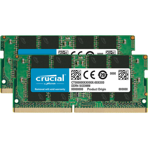 SO-DIMM DDR4 Crucial - 64 Go (2 x 32 Go) 3200 MHz - CAS 22