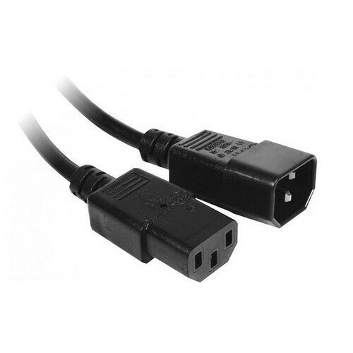 Double câble d'alimentation PC - 3 mètres - Noir - Cable divers /  Adaptateur - Top Achat