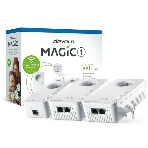 Pack de 3 adaptateurs CPL Devolo Magic 1 Wi-Fi Multiroom - CPL