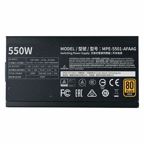 Cooler Master MWE Gold 550 FM (v2) - 550W