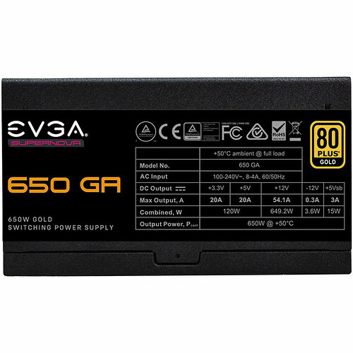 EVGA SuperNOVA 650 GA - 650W