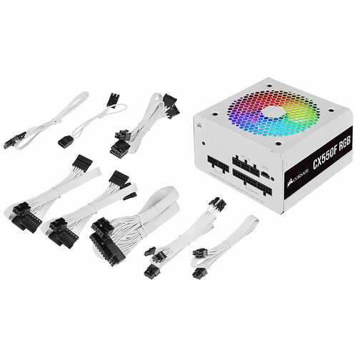 Corsair CX550F RGB (Blanc) - 550W