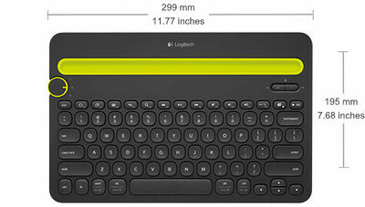 Logitech Multi-Device Keyboard K480, Blanc (AZERTY)