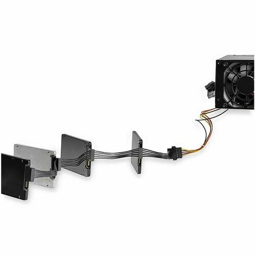 Câble adaptateur répartiteur d'alimentation SATA x4 - Startech