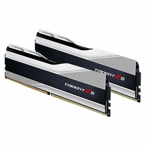 DDR5 G.Skill Trident Z Argent - 32 Go (2 x 16 Go) 6000 MHz - CAS 40