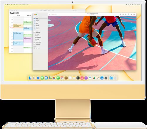 Apple iMac (2021) 24 pouces 256 Go (MJVA3FN/A-MKPN-GBLAN) - Rose (image:3)