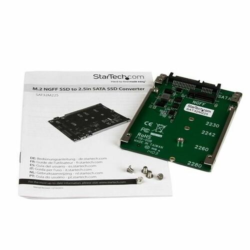 Carte adaptateur M.2 vers SATA 2.5" - Startech